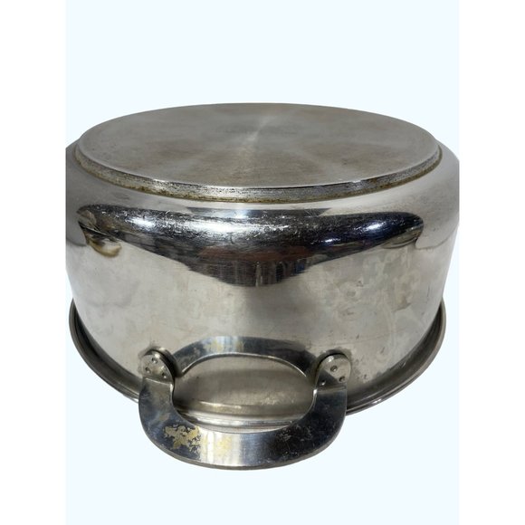 Copco Aluminum Core Flat Bottom Stainless Steel Stock Pot Pan - Picture 3 of 6